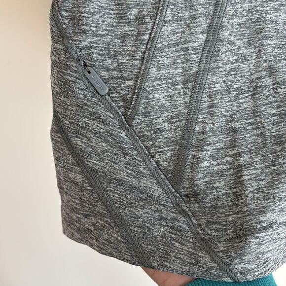 Athleta women Pacifica Illume Half Zip Gray Long Sleeve UPF Fitted Top large NWT - Picture 5 of 12
